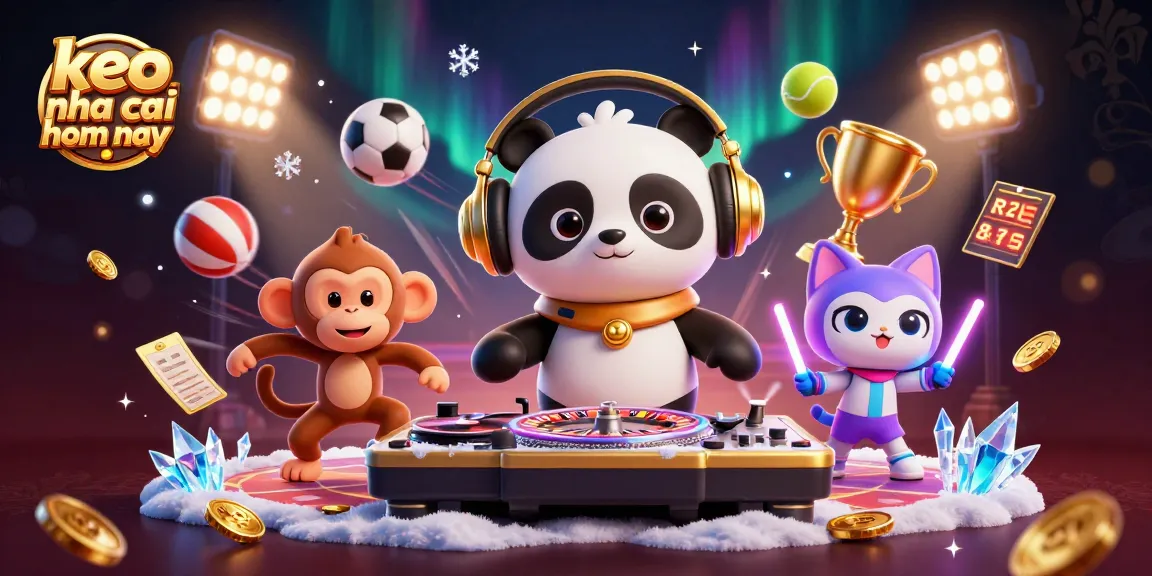 Bet on keo nha cai hom nay with lively 3D characters engaging in casino-themed fun.