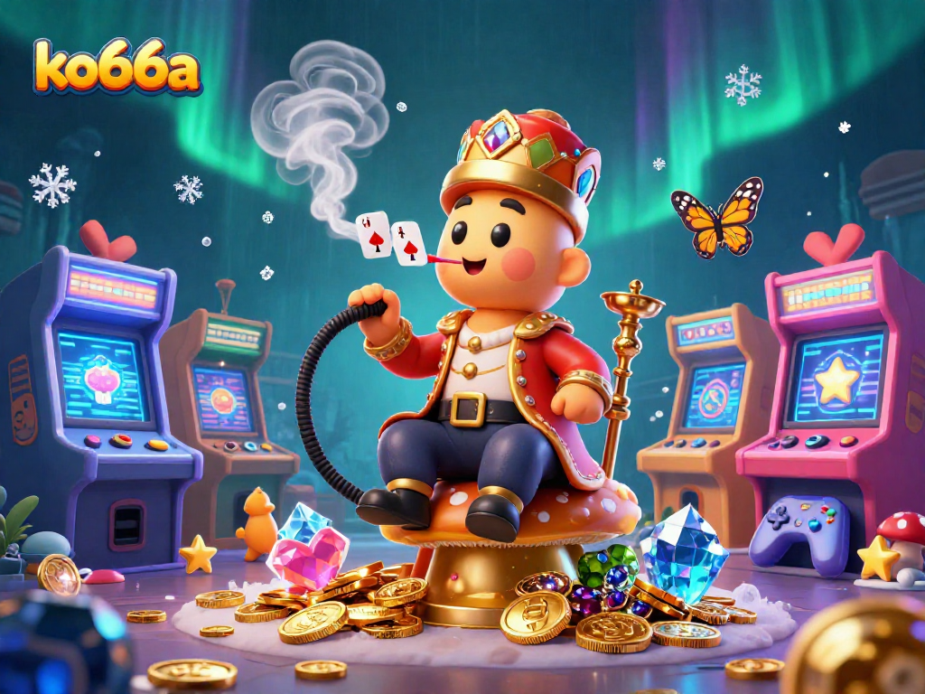 Experience thrilling gaming action at ko66a with vibrant casino scenes and playful elements.