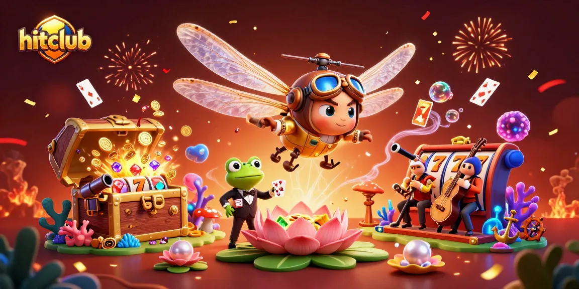 Experience thrilling gameplay at hitclub with a vibrant casino scene featuring unique characters and dynamic game elements.